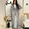 flowery linen jacquard