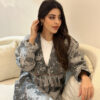 flowery linen jacquard