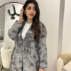 flowery linen jacquard