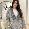flowery linen jacquard